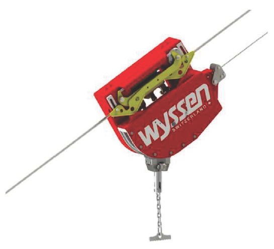 木材運搬 Wyssen HY-2キャリッジ