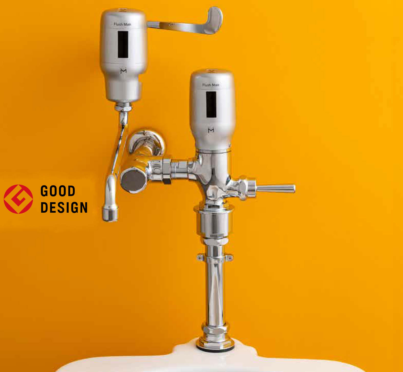 ミナミサワ 汚物流し便器用自動水栓 Flush Man non-touch