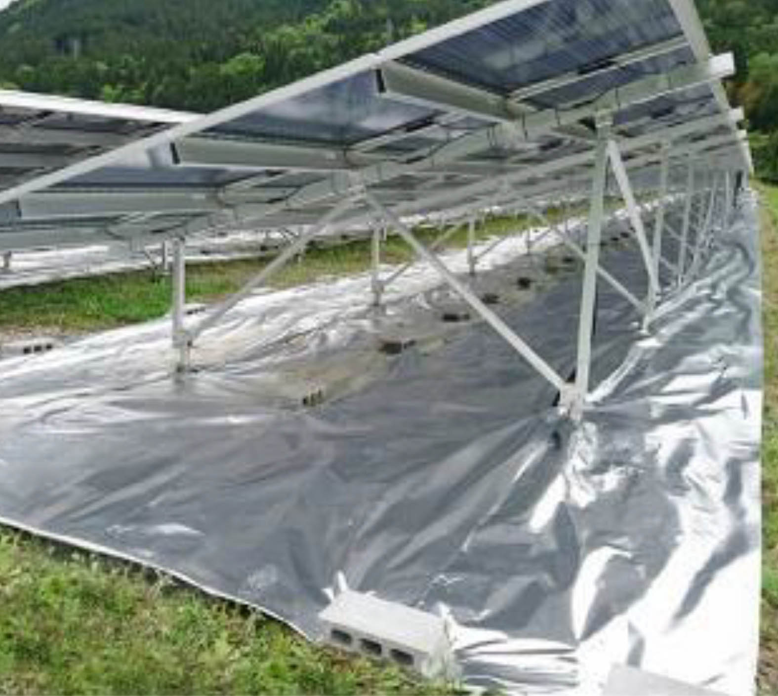 DMM energy 両面発電パネル専用 アルミ反射防草シート