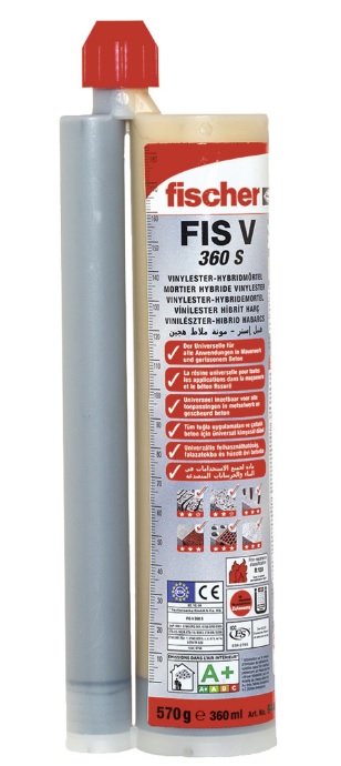 フィッシャー 接着系アンカー カートリッジ型 FIS VS 360 S