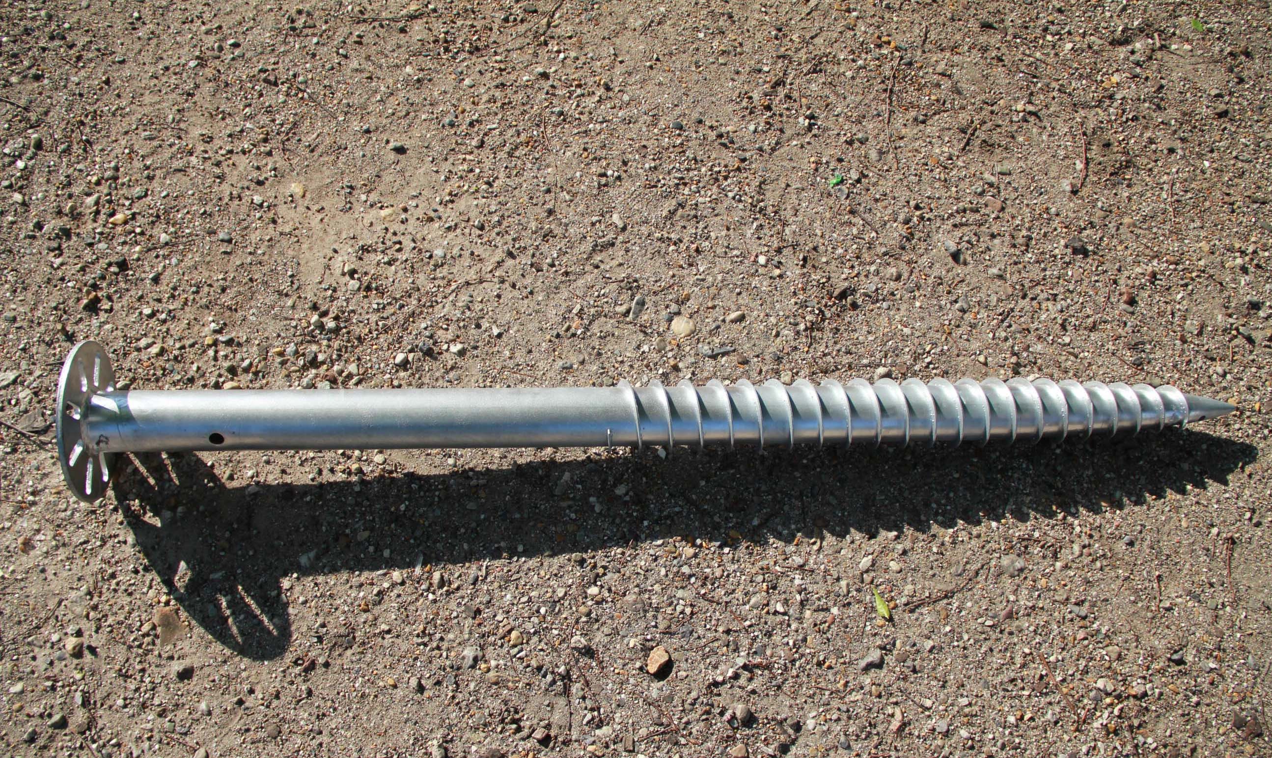 【在庫限り!】フランジ付スクリュー杭 2500mm/3000mm