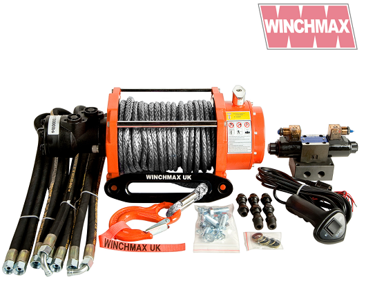 WINCHMAX 15,000lb油圧ダイニーマロープウインチ