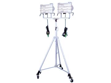 ハロゲンライト<2灯式三脚スタンド仕様> HST-1000LW
